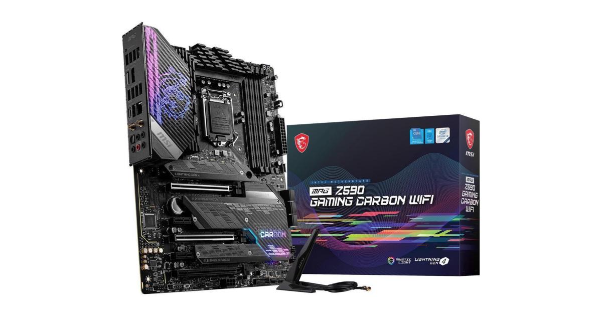 MSI MPG Z590 GAMING CARBON WIFI LGA 1200 Intel Z590 PCIE 4.0, M.2, SATA