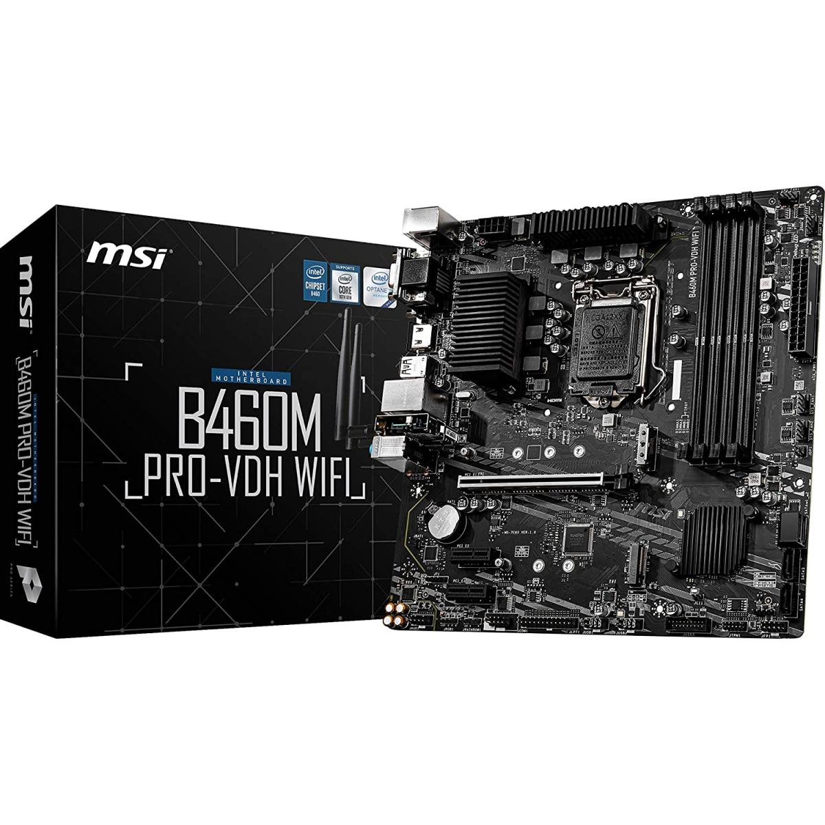 MSI B460M PRO-VDH WIFI Intel LGA 1200 M.2 microATX MotherBoard