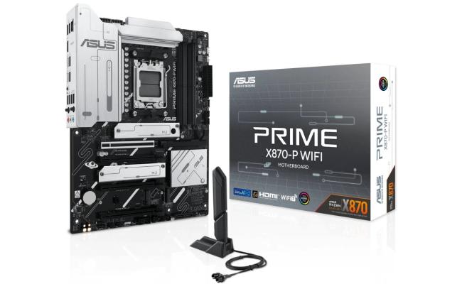 ASUS Prime X870-P GAMING WIFI (Wi-Fi 7) AMD RYZEN 7000 8000 9000 Series AM5/DDR5/PCIe 5.0/4xM.2 - ATX Gaming MotherBoard