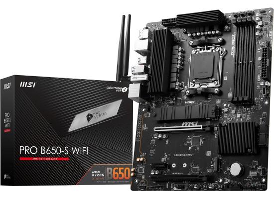 MSI  PRO B650-S WIFI AMD RYZEN 9000/ 8000/ 7000 Series AM5/DDR5/PCIe 4.0/2xM.2 -  ATX Gaming MotherBoard