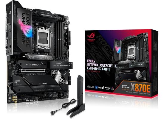 ASUS ROG STRIX X870E-E GAMING WIFI (Wi-Fi 7) AMD RYZEN 7000 8000 9000 Series AM5/DDR5/PCIe 5.0/5xM.2 - ATX Gaming MotherBoard