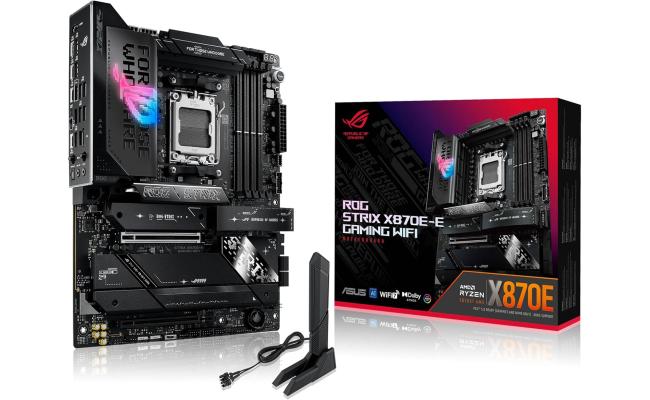 ASUS ROG STRIX X870E-E GAMING WIFI (Wi-Fi 7) AMD RYZEN 7000 8000 9000 Series AM5/DDR5/PCIe 5.0/5xM.2 - ATX Gaming MotherBoard ASUS ROG STRIX X870E-E GAMING WIFI (Wi-Fi 7) AMD RYZEN 7000 8000 9000 Series AM5/DDR5/PCIe 5.0/5xM.2 - ATX Gaming MotherBoard