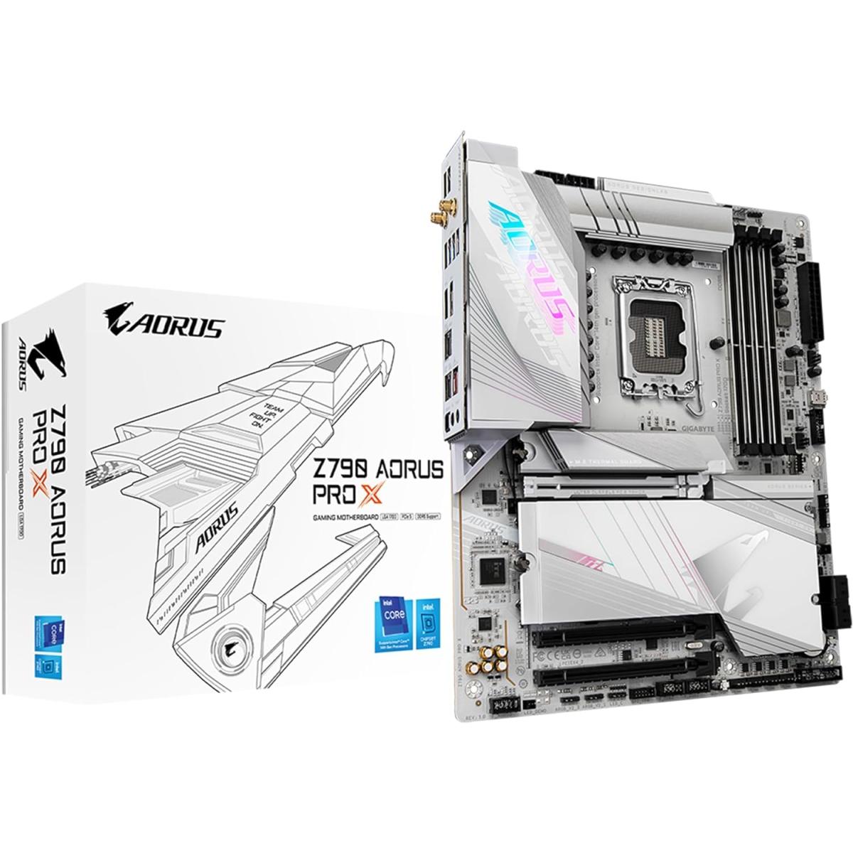 GIGABYTE Z790 AORUS PRO X ( Wi-Fi 7), Intel 14th 13th 12th Series, LGA 1700/DDR5/PCIe 5.0/5xM.2 - ATX Gaming MotherBoard