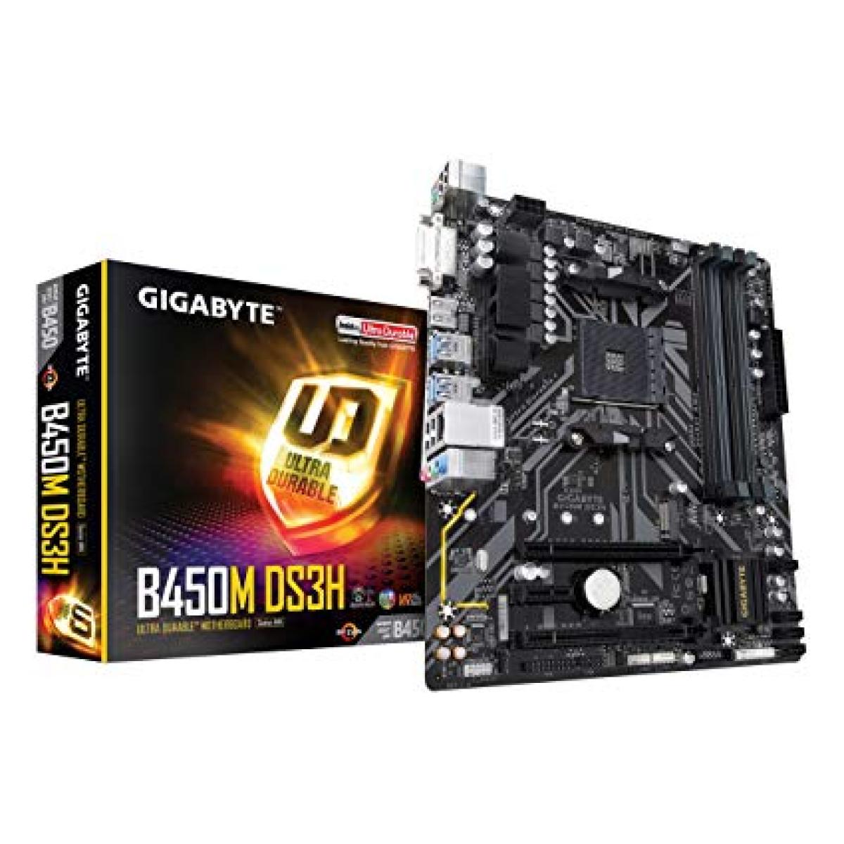 GIGABYTE B450M DS3H M.2 mATX Motherboard
