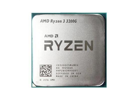 AMD Ryzen 3 3200G (4 cores, 4 Threads, 6MB Cache Up To 4.0 GHz) Desktop Processor with Radeon RX Vega 8 Graphics OEM (Tray) , Comes With Fan