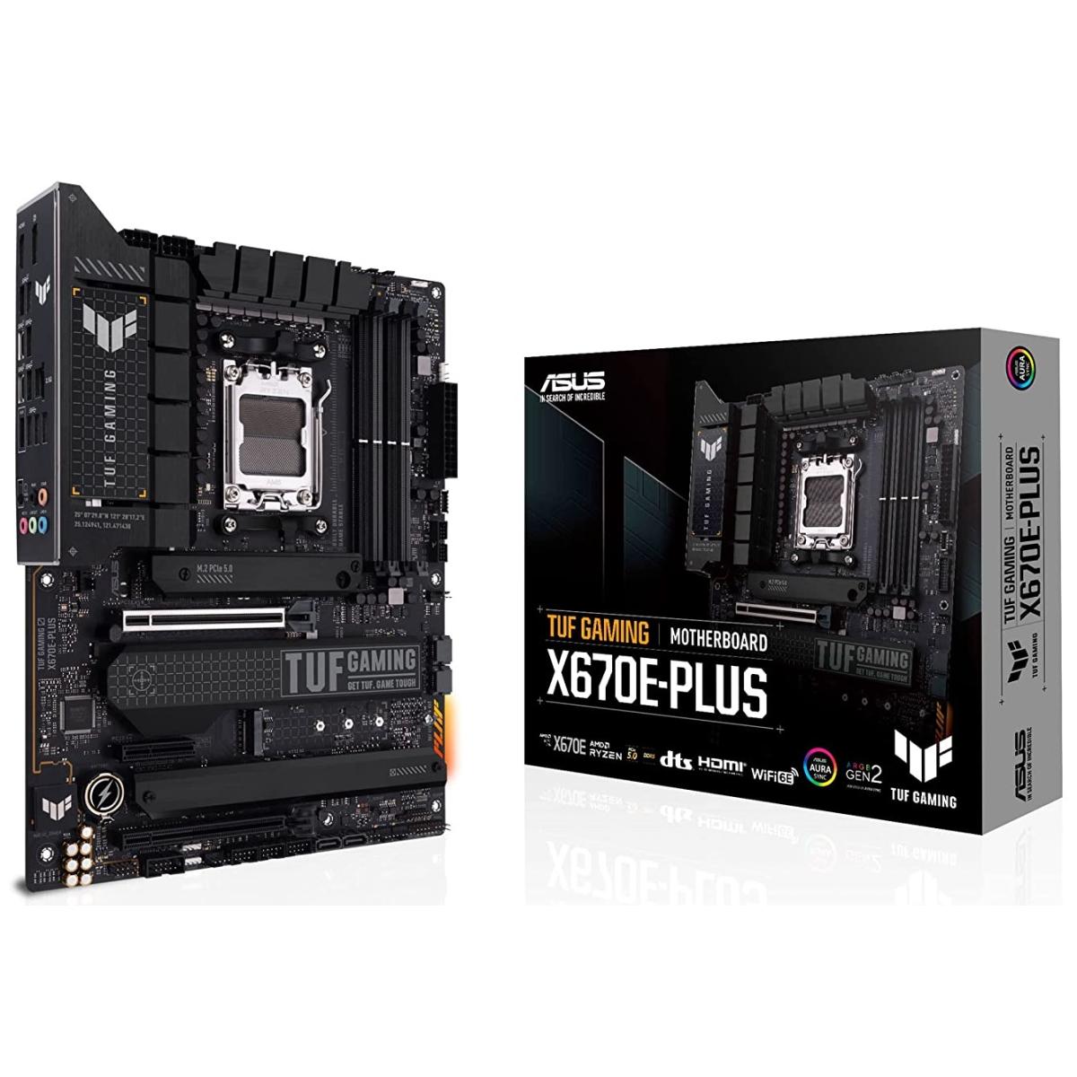ASUS TUF GAMING X670E-PLUS AMD RYZEN 7000 Series AM5/DDR5/PCIe 5.0/4xM.2 - ATX Gaming MotherBoard