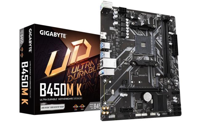 GIGABYTE B450M K, AMD AM4, /DDR4/PCIe Gen 3/M.2 - mATX Gaming MotherBoard