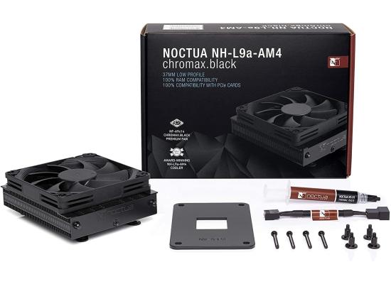 Noctua NH-L9a-AM4 chromax.Black, Low-Profile CPU Cooler for AMD AM4 (Black)