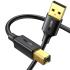 UGREEN (10351) USB 2.0 AM To BM (Type A To Type B Male To Male) Print Cable 3m (Black)