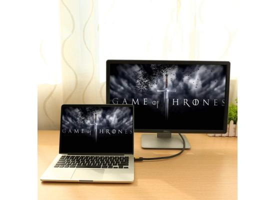 UGREEN HDMI Cable 15m Compatible with HDMI-Enabled TV | Blu-ray | Playstation (Gold Plated Connectors) HDMI Cable - (Black)