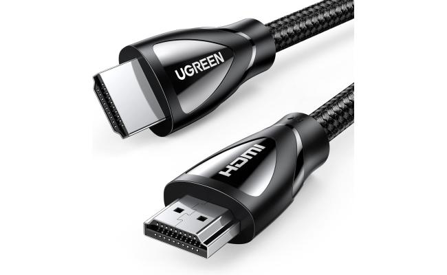 UGREEN 8K HDMI Cable 2.1 10FT, 48Gbps Ultra High Speed Braided HDMI Cord 10K 8K@60Hz 4K@240Hz, eARC HDR10 HDCP 2.2&2.3, HDMI Cable Compatible with PS5/Xbox Series X/Roku TV/HDTV/Blu-ray