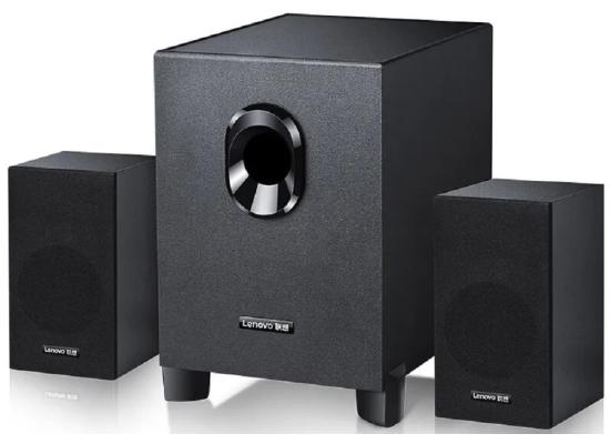 Lenovo 1530 Plus 2.1 USB Speaker, USB+3.5mm Audio Interface, 3D Surround Sound Effect, 5W+3W*2, Bass Adjustment & Easy Control Knobs