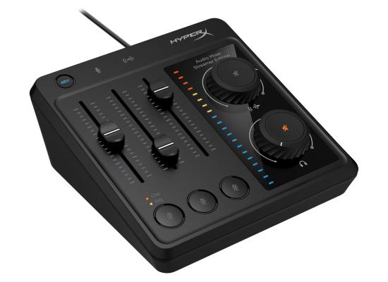 HyperX Audio Mixer, Professional-Quality Sound, Capturing & Recording & Mixing With Studio-Level Audio Quality, Compatible with Most XLR Mics, Easy-to-Use USB, Plug & Play, Simple Controls