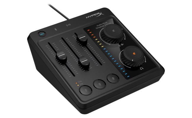 HyperX Audio Mixer, Professional-Quality Sound, Capturing & Recording & Mixing With Studio-Level Audio Quality, Compatible with Most XLR Mics, Easy-to-Use USB, Plug & Play, Simple Controls
