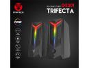 Fantech GS301 Trifecta RGB Dual Mode Connection (Wired & Bluetooth 5.0) Gaming Speaker, 10w Total Power, Easy Control, Smart RGB Switch Touchpad & Switch Between AUX & BT, 3.5mm Headphone Jack Support