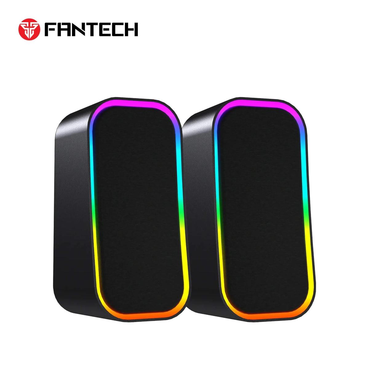 Fantech GS304 Groove Dual Mode (Wired Usb+3.5mm /Bluetooth 5.3) 6W Gaming Speaker w/ RGB lighting - Black
