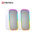 Fantech GS304 Groove Dual Mode (Wired Usb+3.5mm /Bluetooth 5.3)6W Gaming Speaker w/ RGB lighting - White