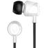 Skullcandy Jib Wired (3.5mm AUX) In-Ear Earbuds w/ Microphone, Rich, Clear Audio w/ Supreme Sound™ technology, Noise Isolating Ear Gels - White