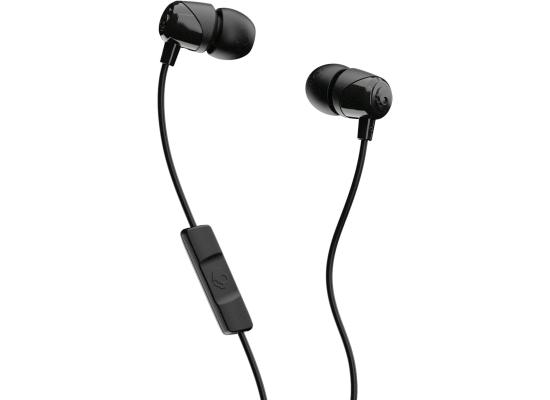 Skullcandy Jib Wired (3.5mm AUX) In-Ear Earbuds w/ Microphone, Rich, Clear Audio w/ Supreme Sound™ technology, Noise Isolating Ear Gels - Black