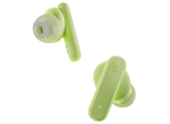 Skullcandy Smokin True Wireless Buds (Bluetooth 5.2) In-Ear Earbuds w/ Microphone, Rich, Clear Audio, 20 Hours Total Battery + Rapid Charge Case, Water & Dust Resistant, Call & Media Controls & EQ - Matcha