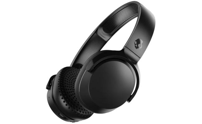 Skullcandy Riff Wireless 2 Headphone (Bluetooth 5.2) On-Ear Headset w/ Low Latency & Microphone, Rich, Clear Audio, 34 Hours Total Battery + Rapid Charge, Call, Track & Volume Control - True Black