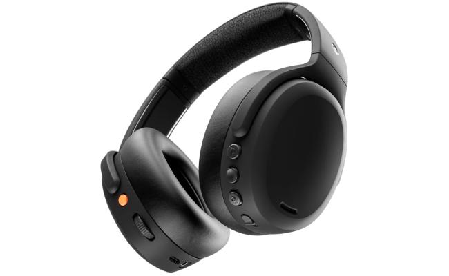 Skullcandy Crusher ANC 2 Wireless Headphone (Bluetooth 5.2) Over-Ear Extreme Haptic Bass Headset w/ ANC 4 Microphone, Rich, Clear Audio, 50 Hours Total Battery + Rapid Charge, Hands-free Voice Control - True Black