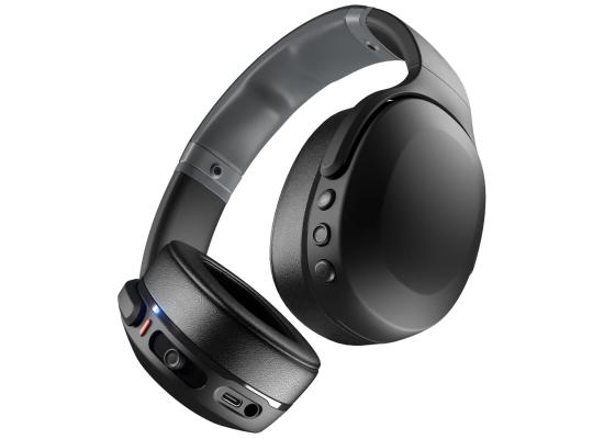 Skullcandy Crusher Evo Wireless Headphone (Bluetooth 5.0) Over-Ear Extreme Haptic Bass Headset w/ Microphone, Rich, Clear Audio, 40 Hours Total Battery + Rapid Charge, Call, Track & Volume Control - True Black