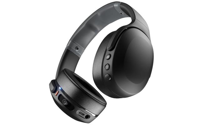 Skullcandy Crusher Evo Wireless Headphone (Bluetooth 5.0) Over-Ear Extreme Haptic Bass Headset w/ Microphone, Rich, Clear Audio, 40 Hours Total Battery + Rapid Charge, Call, Track & Volume Control - True Black