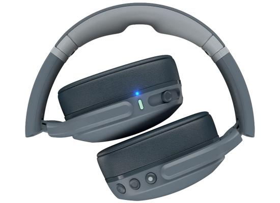Skullcandy Crusher Evo Wireless Headphone (Bluetooth 5.0) Over-Ear Extreme Haptic Bass Headset w/ Microphone, Rich, Clear Audio, 40 Hours Total Battery + Rapid Charge, Call, Track & Volume Control - Chill Grey