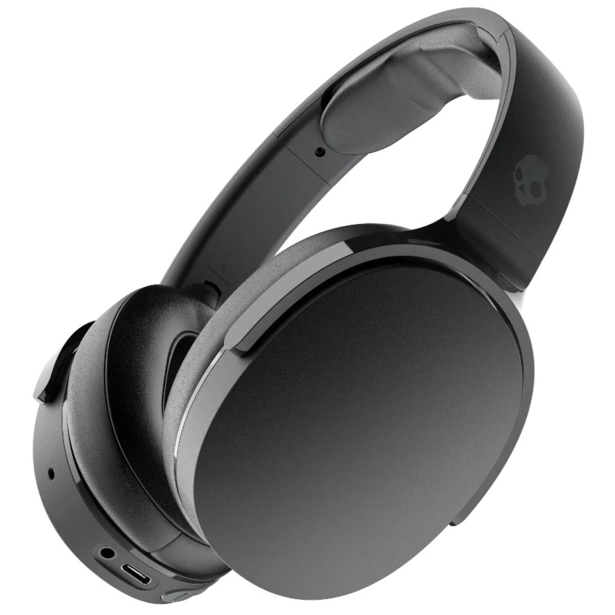 Skullcandy Hesh Evo Wireless Headphone (Bluetooth 5.0) Over-Ear Headset w/ Microphone, Rich, Clear Audio, 36 Hours Total Battery + Rapid Charge, Call, Track & Volume Control - True Black