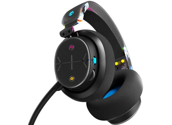 Skullcandy PLYR (2022) Wireless Gaming Headphone (Bluetooth 5.2, USB-A, 3.5mm Aux) Over-Ear Headset w/ Smart Clear Microphone, Rich, Clear Audio, 24 Hours Total Battery + Rapid Charge, Multi-Platform PC Or Console - Black Digi Hype