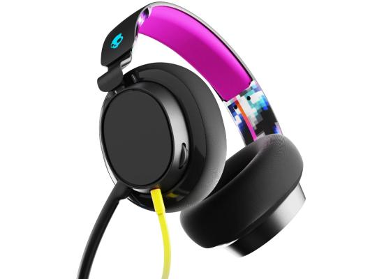 Skullcandy SLYR Wired Lightweight Gaming Headphone (3.5mm Aux, PC Splitter) Over-Ear Headset w/ Advanced Clear Microphone, Rich, Clear Audio, Skullcandy Supreme Sound, Multi-Platform PC Or Console - Black Digi Hype