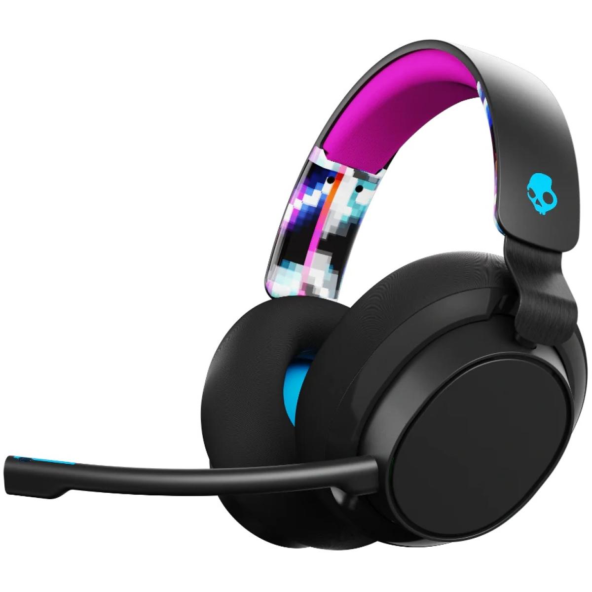 Skullcandy SLYR Wired Lightweight Gaming Headphone (3.5mm Aux, PC Splitter) Over-Ear Headset w/ Advanced Clear Microphone, Rich, Clear Audio, Skullcandy Supreme Sound, Multi-Platform PC Or Console - Black Digi Hype