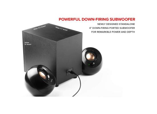 Creative Pebble Plus 2.1 USB-Powered Desktop Speakers w/ Subwoofer Up to 8W RMS Total Power for Computer PCs and Laptops