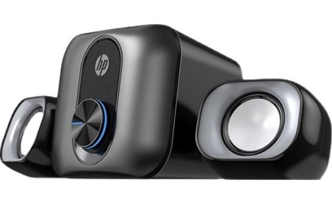 HP DHS-2111S Wired 2.1 Mini Multimedia (3.5mm) Loud Speaker For Home, Office, Gaming Room w/Subwoofer, 360 ° surround sound, 11w Total Power