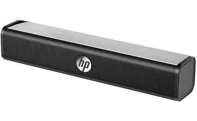 HP WS10 Multimedia (3.5mm) Wired Sound Bar Speaker For Home, Office, Gaming Room, 360° Surround Sound, Dual 3W Speakers, Built-in Subwoofer