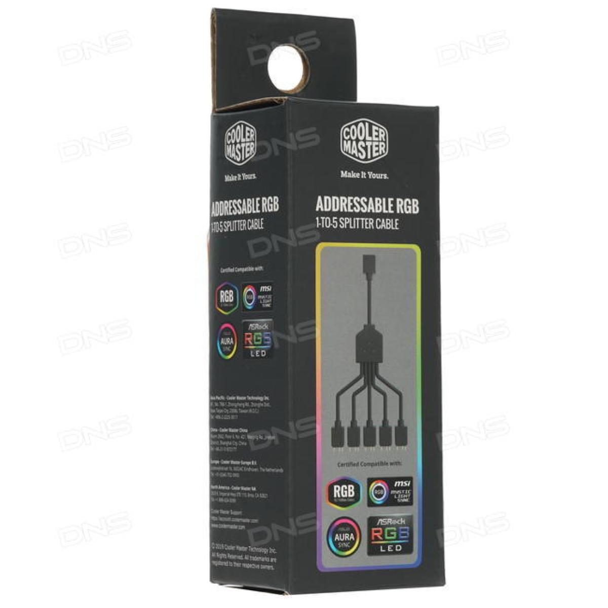 COOLER MASTER ADDRESSABLE RGB 1-TO-5 SPLITTER CABLE 58CM