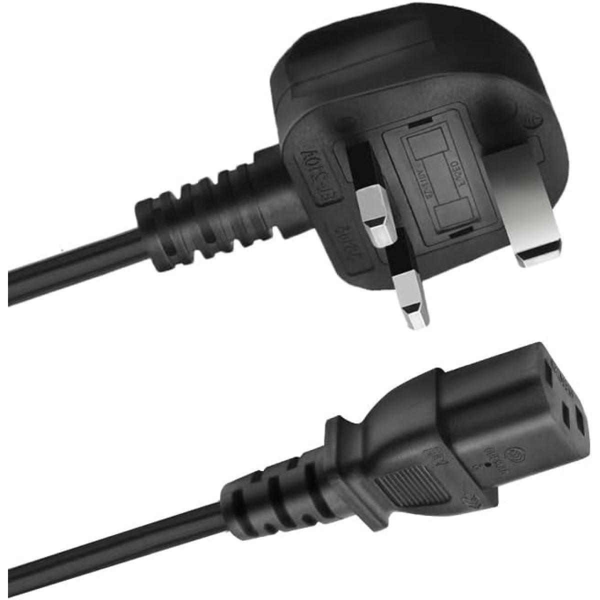 Original MK Power Cord Cable For PC/Monitor/Printer/UPS... 1.5m