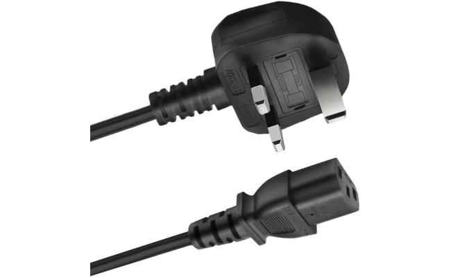 Original MK Power Cord Cable For PC/Monitor/Printer/UPS... 1.5m