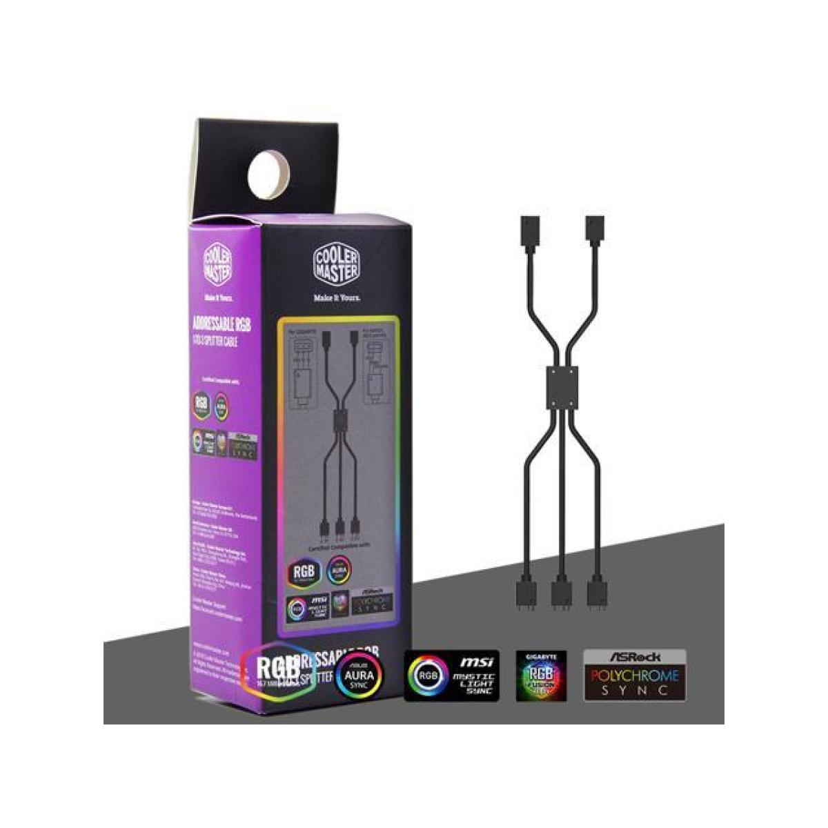 COOLER MASTER ADDRESSABLE RGB 1-TO-3 SPLITTER CABLE 50CM