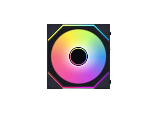 Lian Li UNI Fan SL-Infinity Wireless 120 - Triple Pack - 2.4 GHz Wireless Signal ARGB Fan Control - Double Infinity Mirror - Low Noise - Controller Included - Black (12RSLIN1W3B)