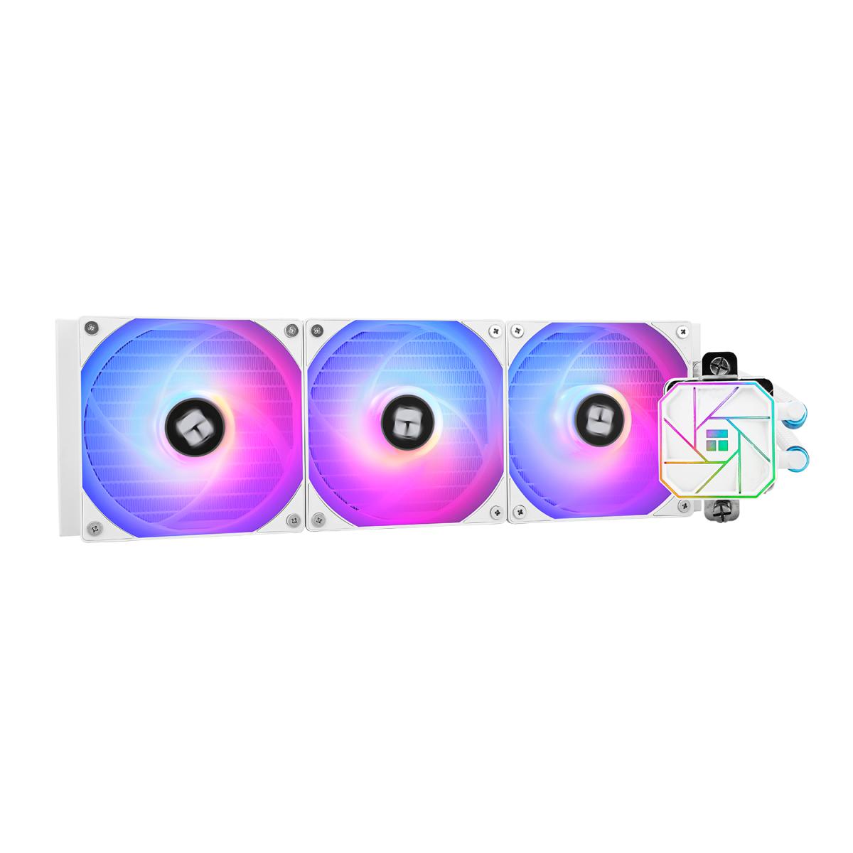 Thermalright Aqua Elite 360 White V3 ARGB CPU Liquid Cooler, High Performance AIO w/ 3x TL-C12W-S V2 Fans, LGA1700