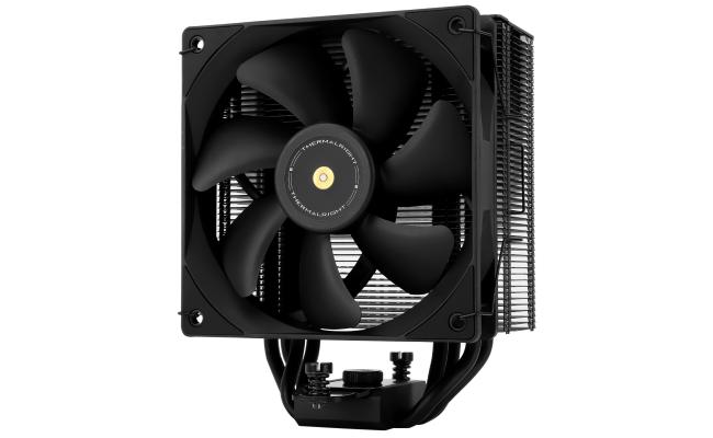 Thermalright Assassin Spirit 120 EVO DARK Fully Black CPU Air Cooler, Single Tower w/ 4x 6mm Heat Pipes & High Performance Single Fan
