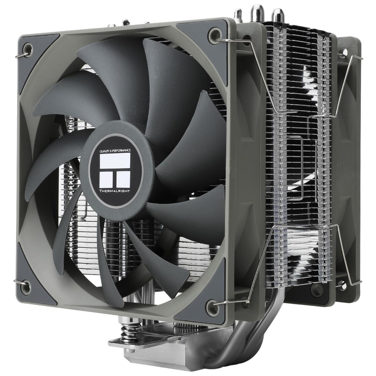 Thermalright Assassin Spirit 120 PLUS V2 CPU Air Cooler, Single Tower w/ 4x 6mm Heat Pipes & High Performance Dual Fan, LGA1700