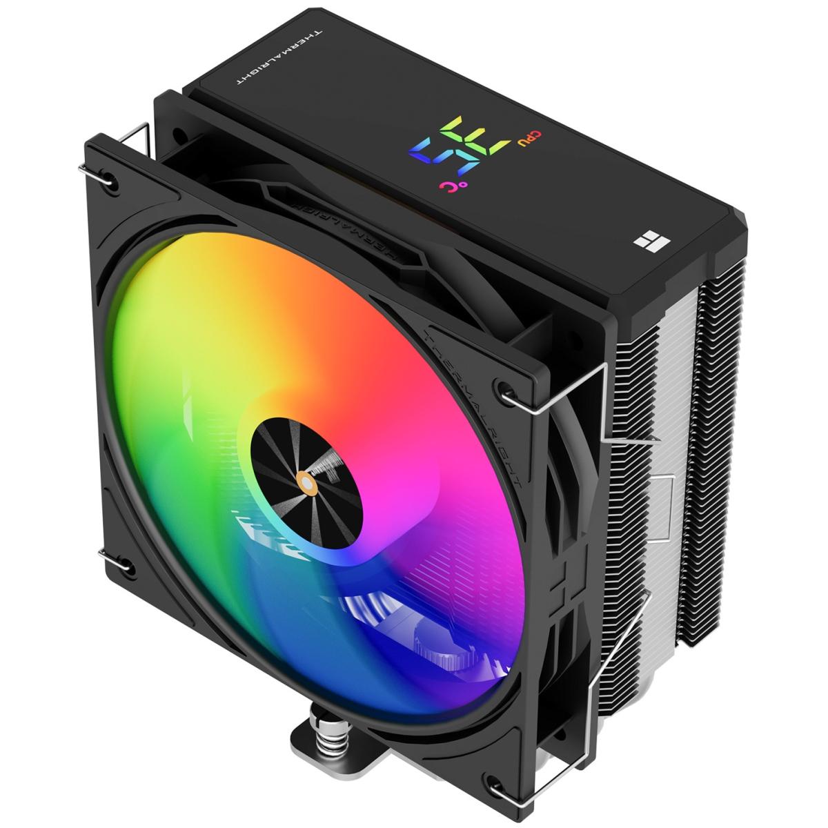 Thermalright Assassin X 120 R Digital ARGB BLACK CPU Air Cooler, Single Tower w/ 4x 6mm Heat Pipes & High Performance Single Fan