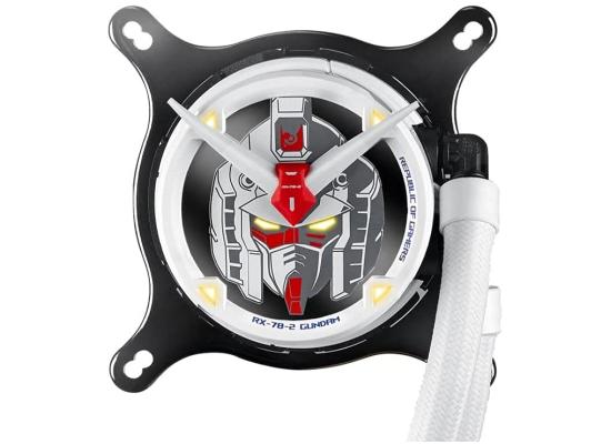 Asus ROG Strix LC 360 RGB Gundam Edition All-In-One Liquid CPU Water Cooler With ARGB & Aura Sync Fans - White (LGA1700 Support)