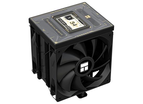 Thermalright Burst Assassin 120 Vision BLACK CPU Air Cooler, Square IPS 2.4" LCD Display, Single Tower w/ 6x 6mm Heat Pipes & High Performance Dual Fan
