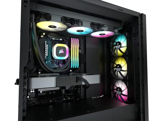 Corsair H150 RGB 360mm All-In-One Liquid CPU Cooler w/ SP120 RGB ELITE Fans, LGA1700 Support
