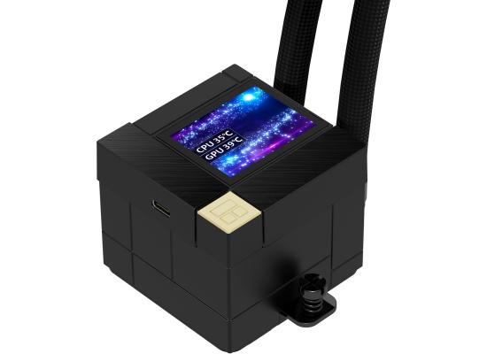 Thermalright Core Matrix 240 Vision ARGB BLACK CPU Liquid Cooler, High Performance AIO TL-M12Q