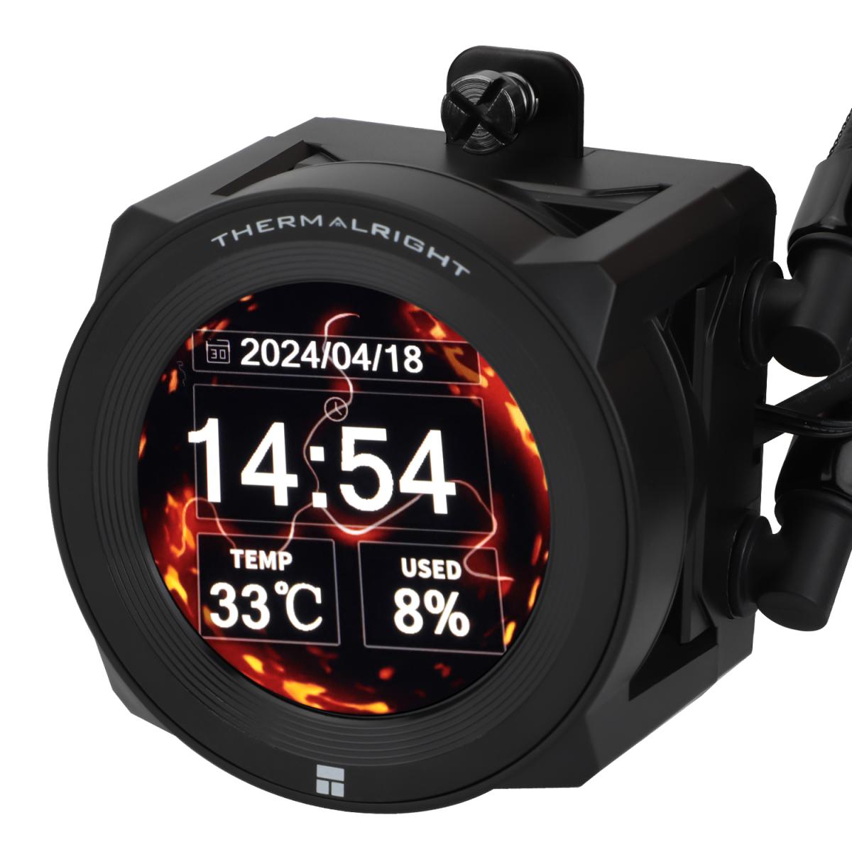 Thermalright Core Vision 360 BLACK Non-RGB CPU Liquid Cooler w/ 2.1 Thermalright Core Vision 360 BLACK Non-RGB CPU Liquid Cooler w/ 2.1